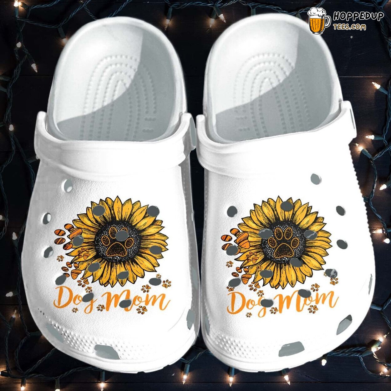 Dog Mom Sunflower Custom Shoes Clogs Mothers Day 2022 Women Grandma