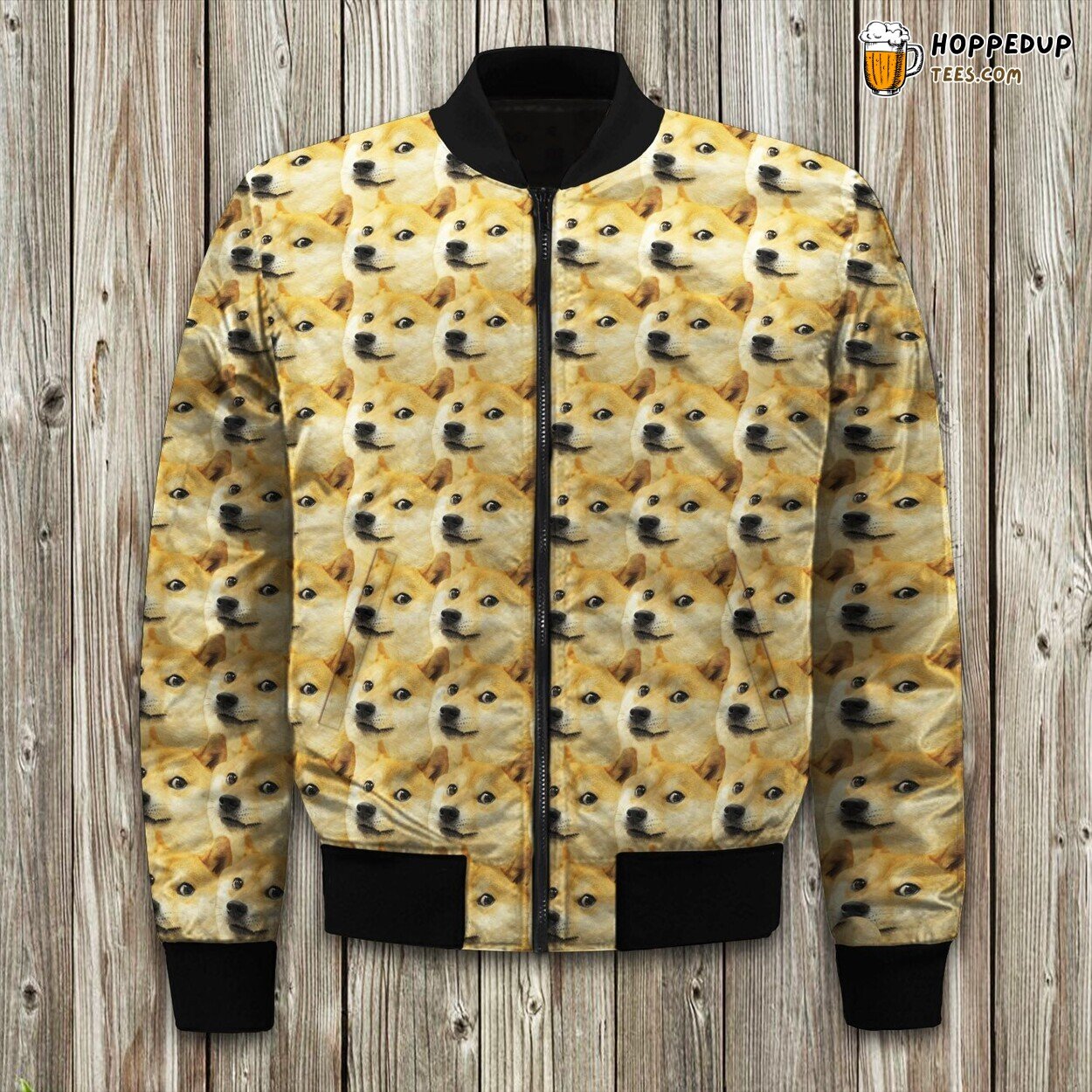 Doge Essence Winter Bomber Jacket Luxurious Quality Padded Warm Cute Design