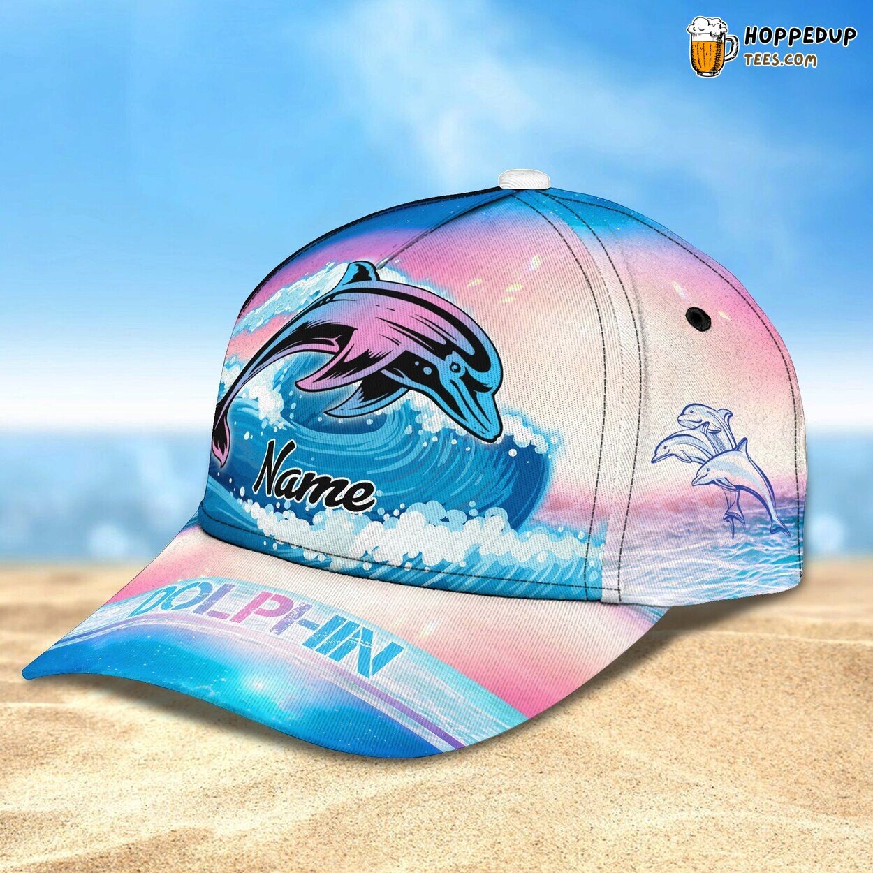 Dolphin DT 3D Classic Cap Personalized Name Unique Elegant Premium Design