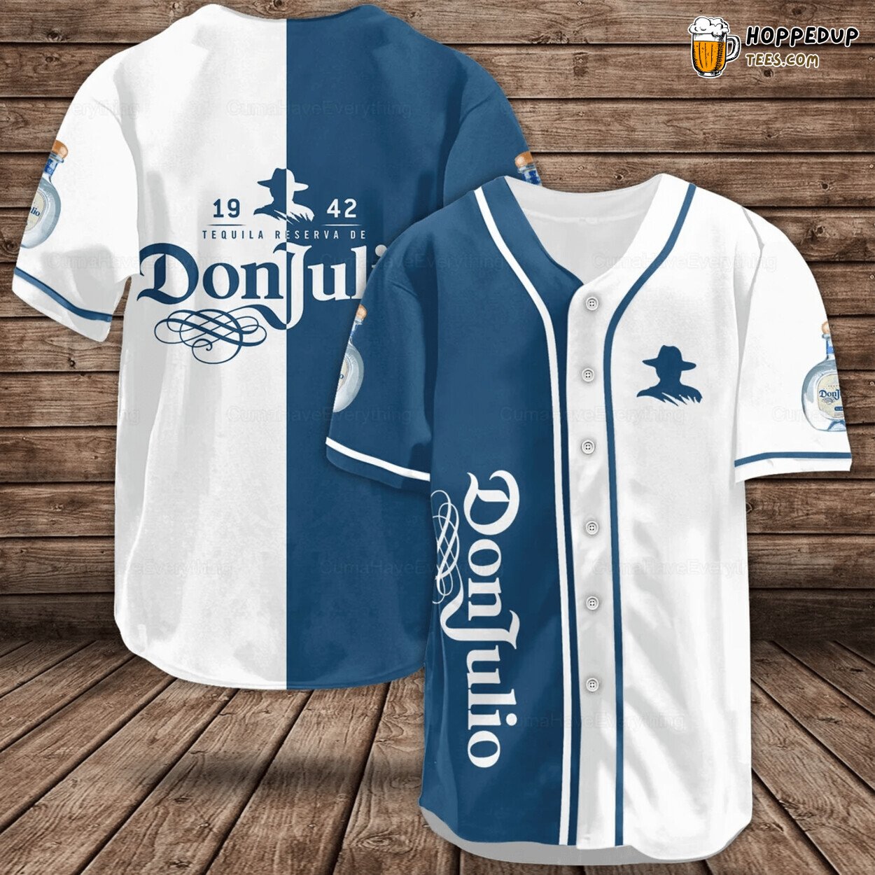 Don Julio Inspired White Baseball Jersey Distinctive Unique Design Theme