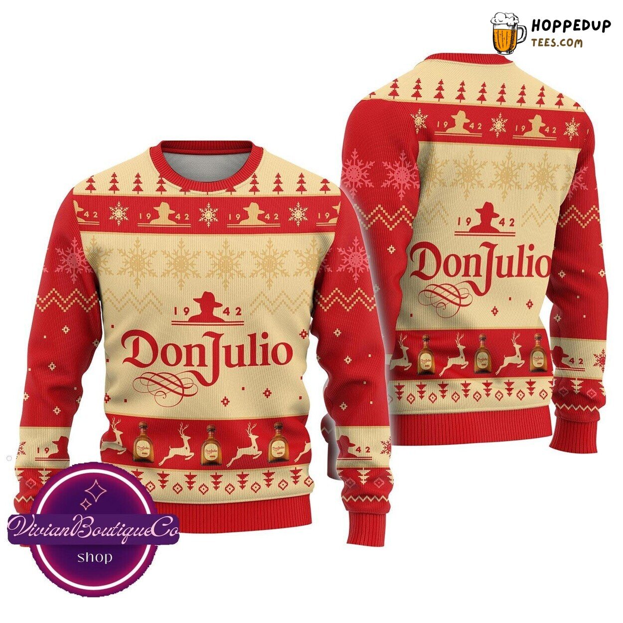 Don Julio Tequila Christmas Ugly Sweater Perfect Gift for Him Festive