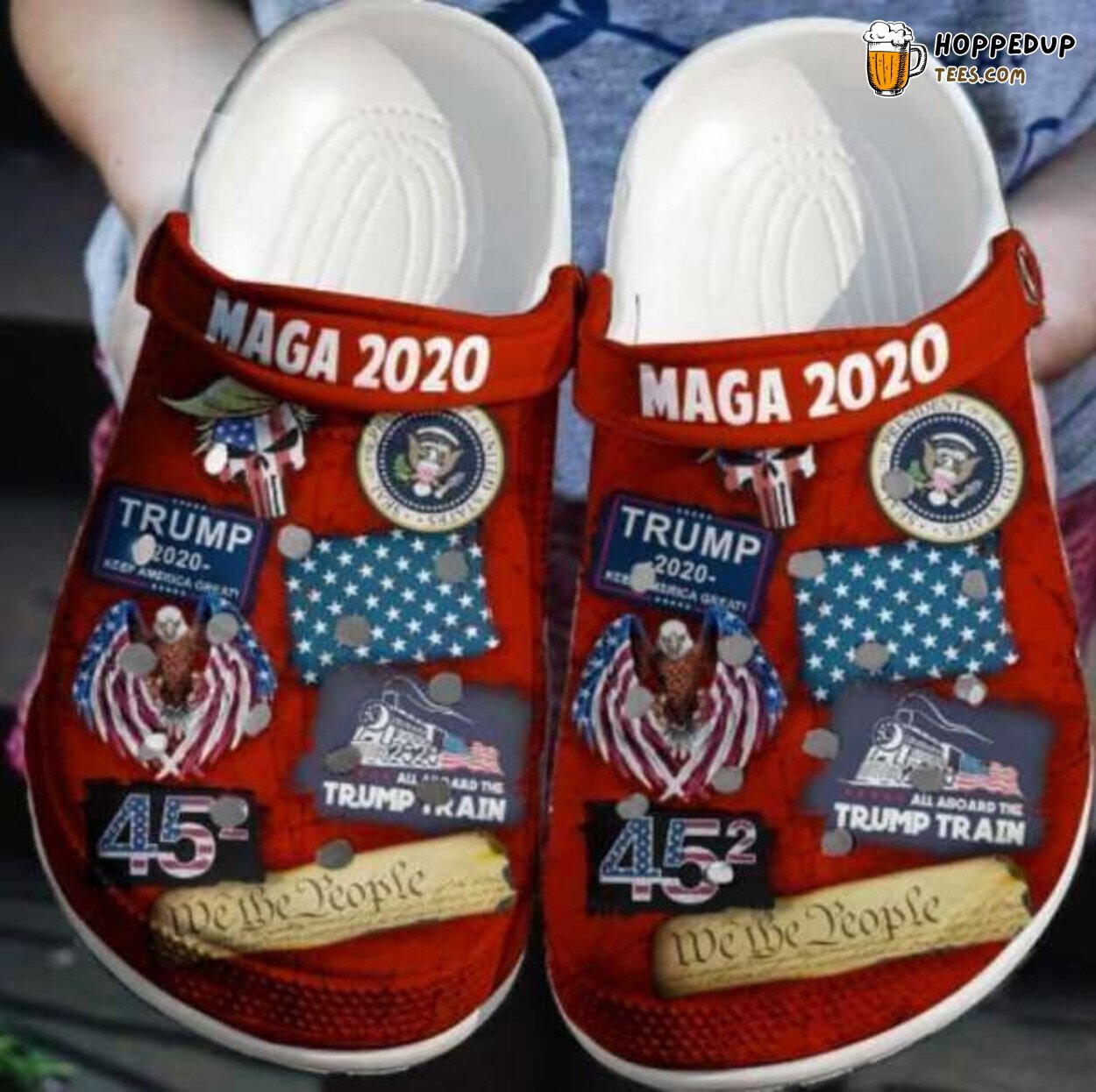 Donald Trump Maga 2020 Themed Clog Shoes Unique Political Design Footwear