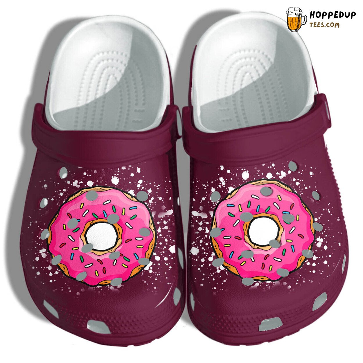 Donut Cake Cute Funny Doughnuts Clog Shoes Girls Unique Gift