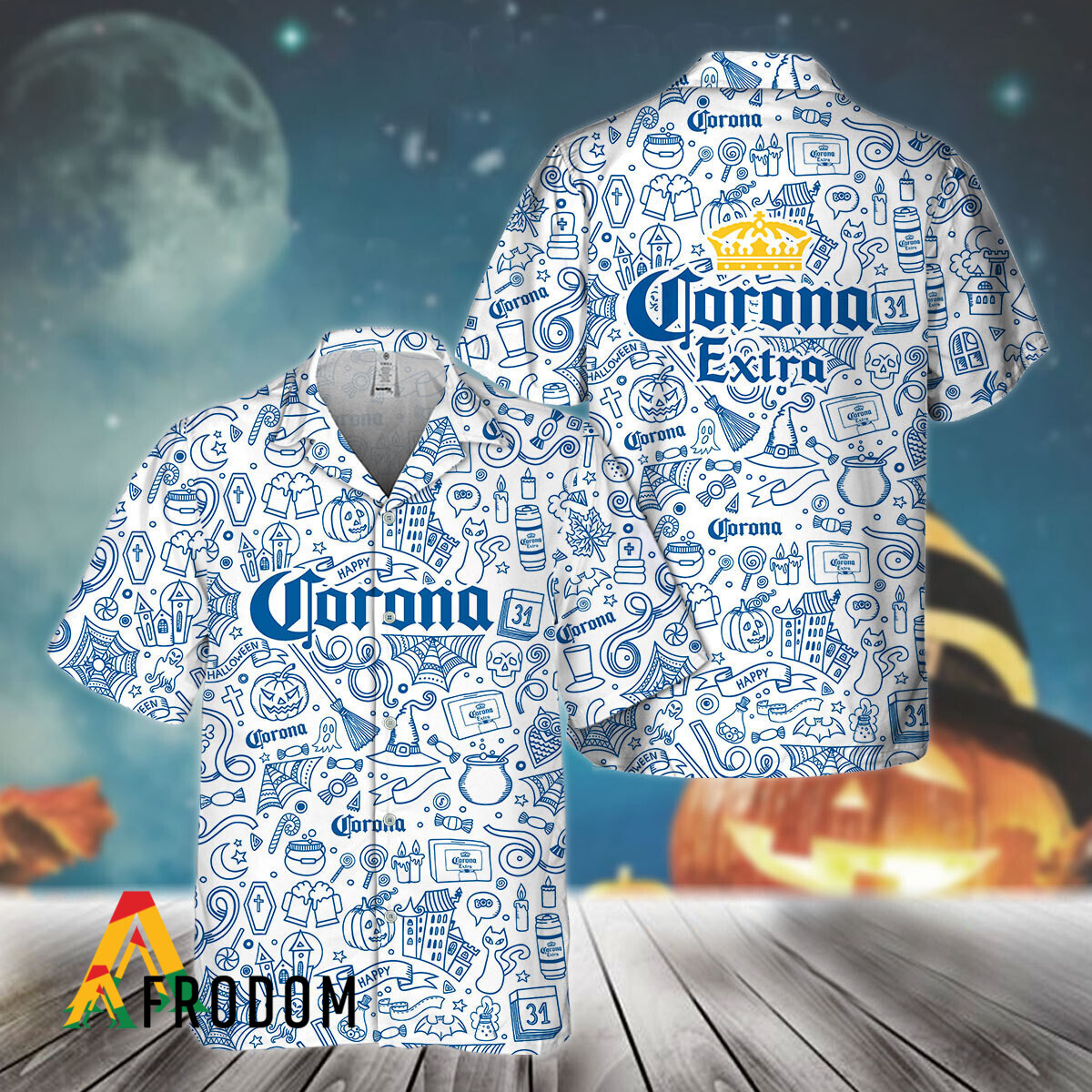 Doodle Art Corona Extra Hawaiian Shirt HU