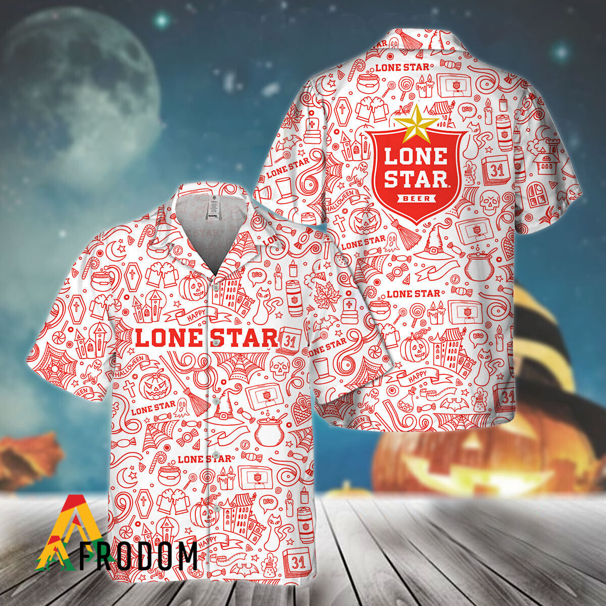 Doodle Art Lone Star Hawaiian Shirt HU