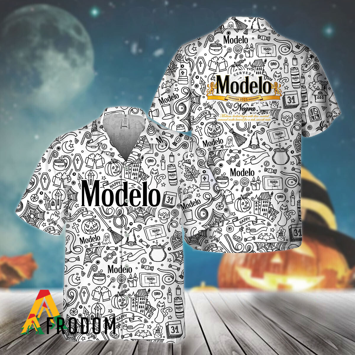 Doodle Art Modelo Negra Hawaiian Shirt HU