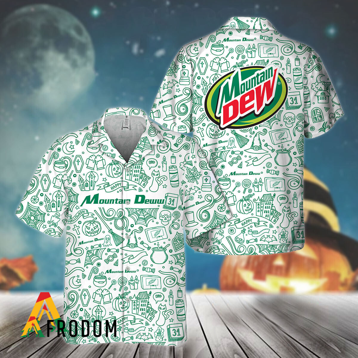 Doodle Art Mountain Dew Hawaiian Shirt HU
