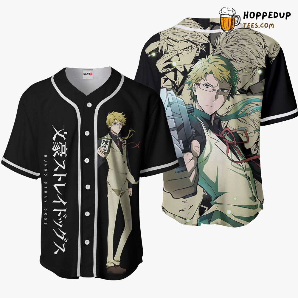 Doppo Kunikida Anime Baseball Jersey Unique Distinctive Design Collection