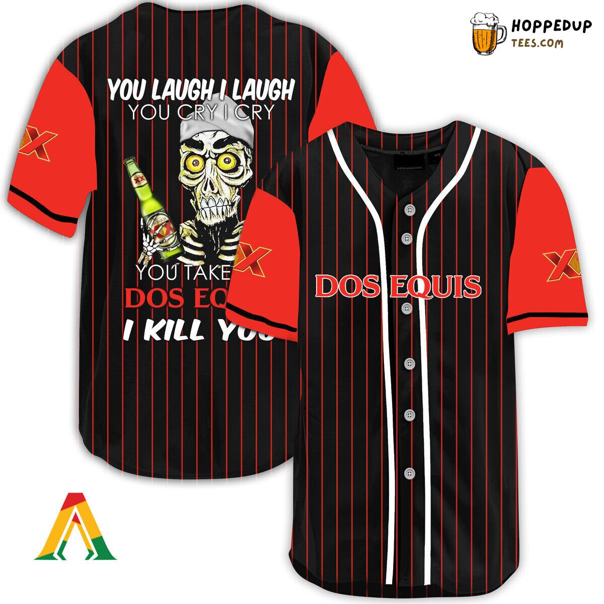 Dos Equis Beer Defender Baseball Jersey Unique Laugh Cry Distinctive Design