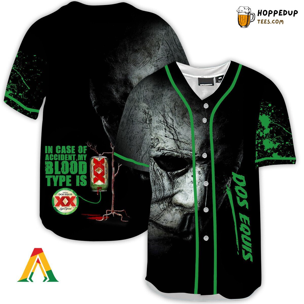 Dos Equis Michael Myers Distinctive Halloween Horror Baseball Jersey Wear