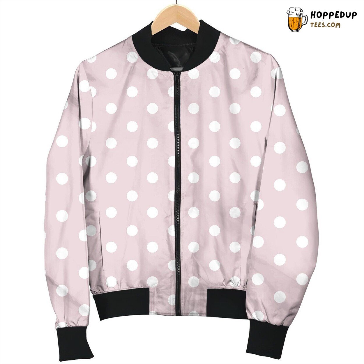 Dotted Swiss Pattern Nice Bomber Jacket