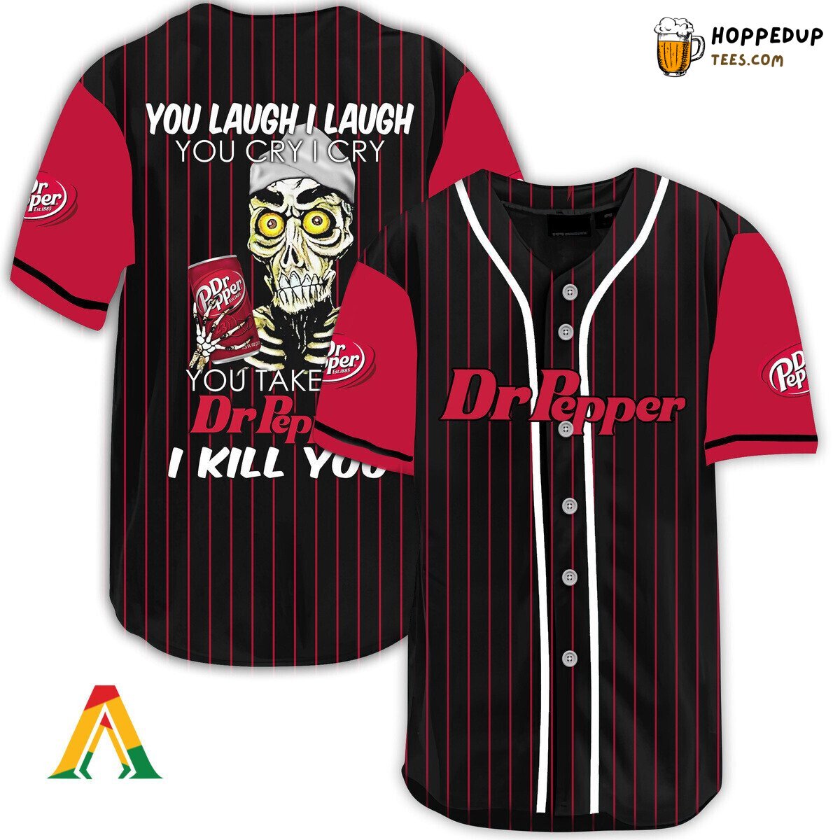 Dr Pepper Defender Baseball Jersey Unique Laugh Cry Distinctive Design Look