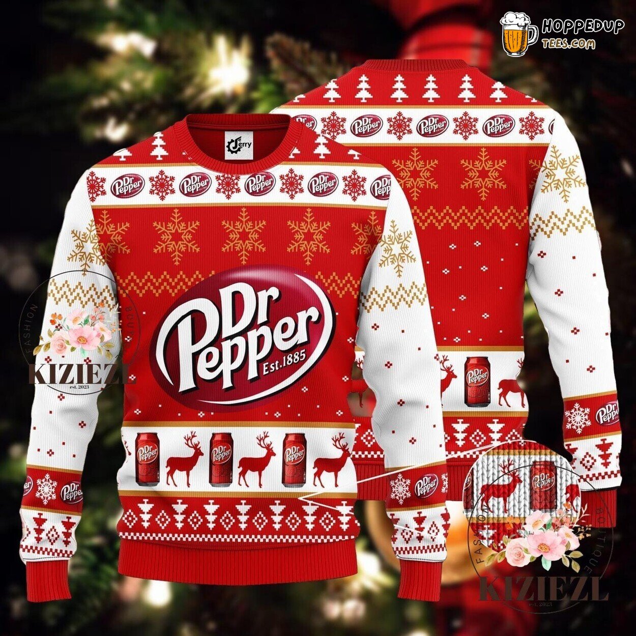 Dr Pepper Ugly Christmas Sweater Festive Women Men Winter Wear