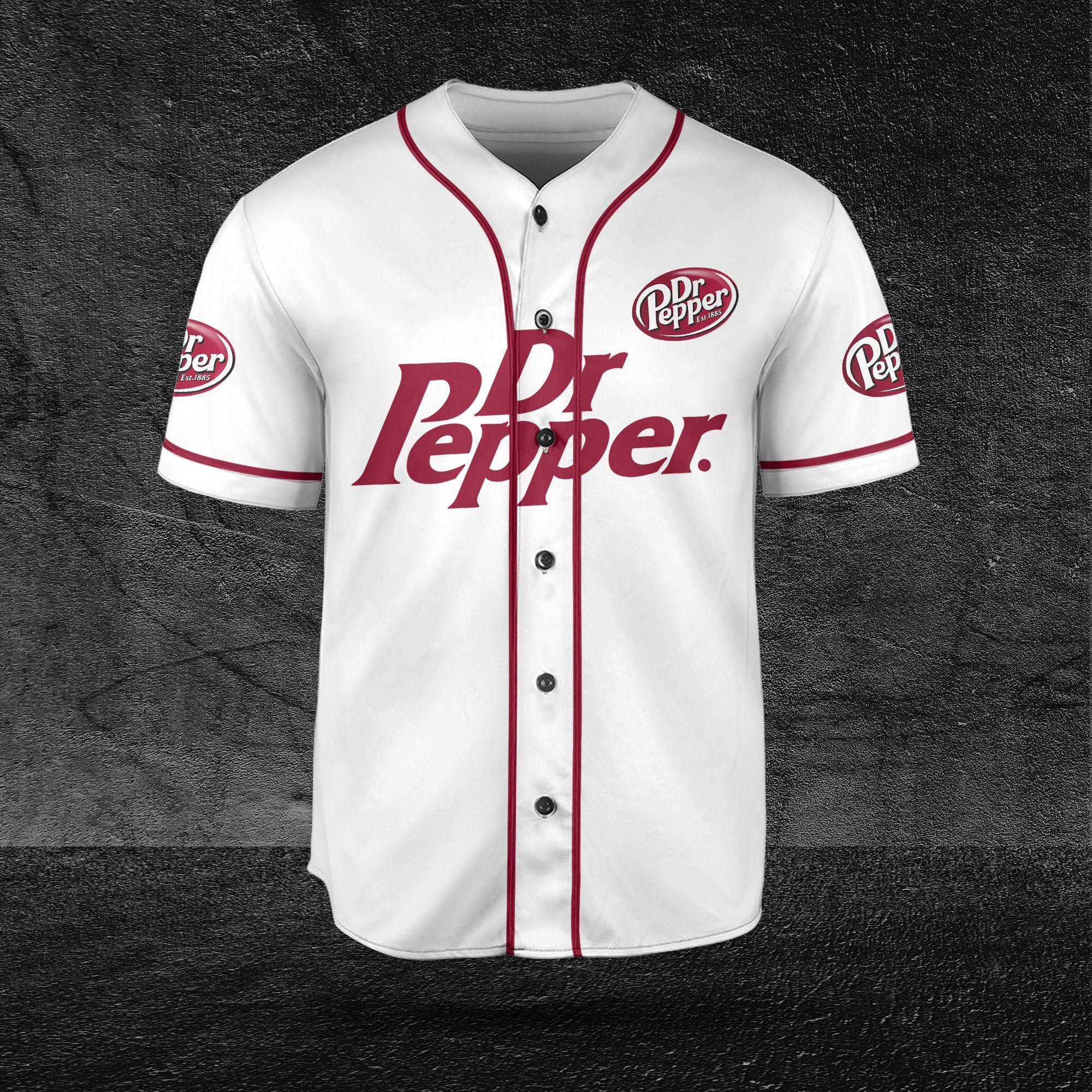 Dr Pepper White Text Beer Lovers Baseball Jersey HU
