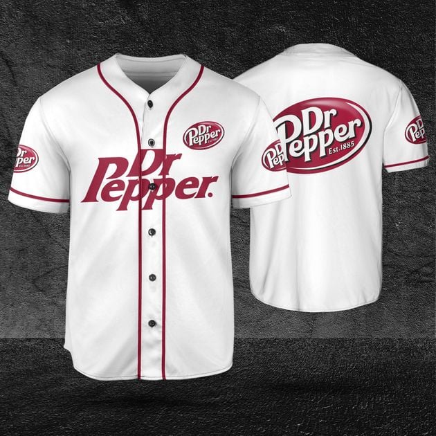 Dr Pepper White Text Beer Lovers Baseball Jersey HU
