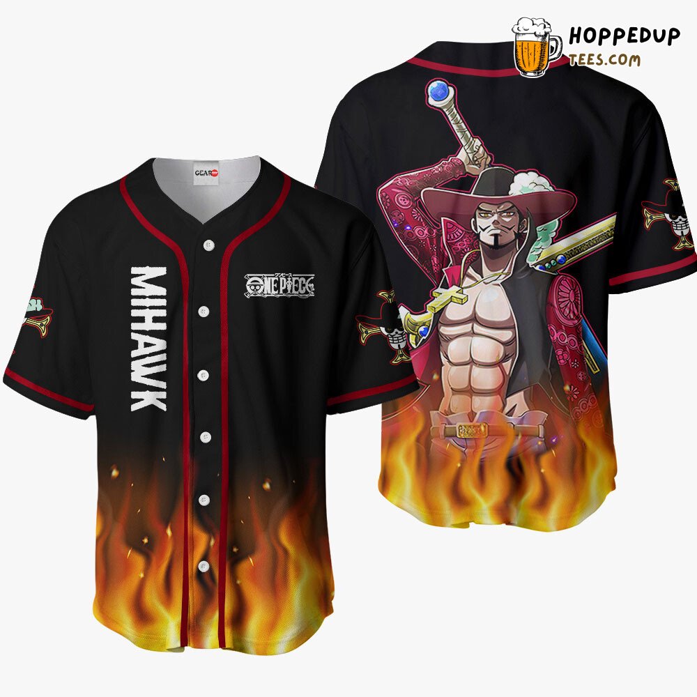 Dracule Mihawk Unique OP Collection Design Baseball Jersey Distinctive