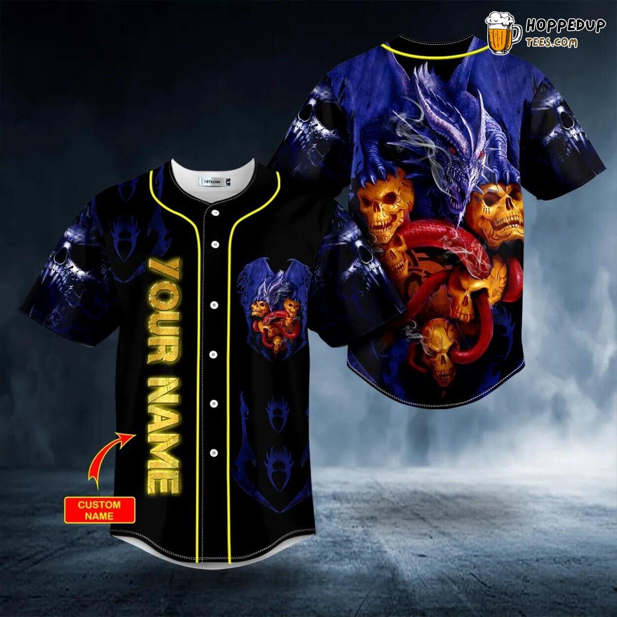 Dragon Snake Skull Baseball Jersey Viking Graphic Tees 3D Print Special Look Dragon Snake Skull Baseball Jersey Viking Graphic Tees 3D Print Special Look