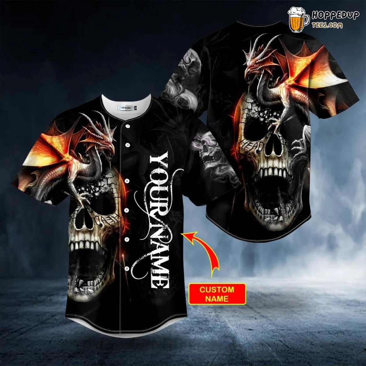 Dragon Spiral Intricacy Skull Baseball Jersey Viking 3D Print Unique Tee Dragon Spiral Intricacy Skull Baseball Jersey Viking 3D Print Unique Tee