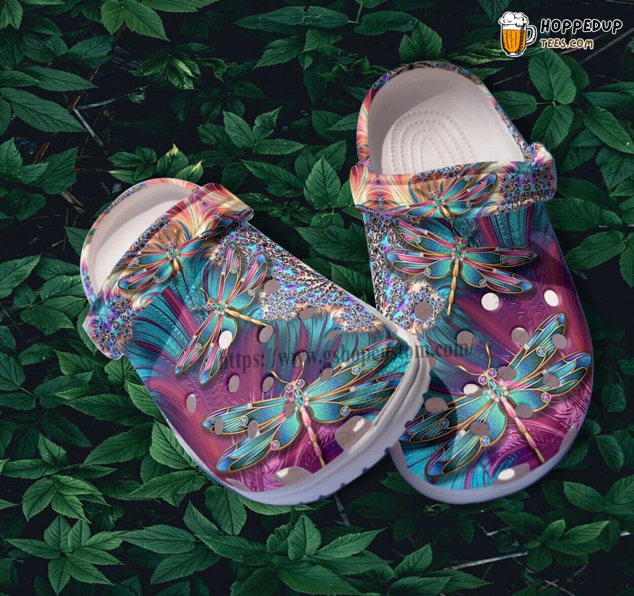 Dragonfly Hippie Twinkle Croc Gift Grandma Comfortable Clogs Shoes