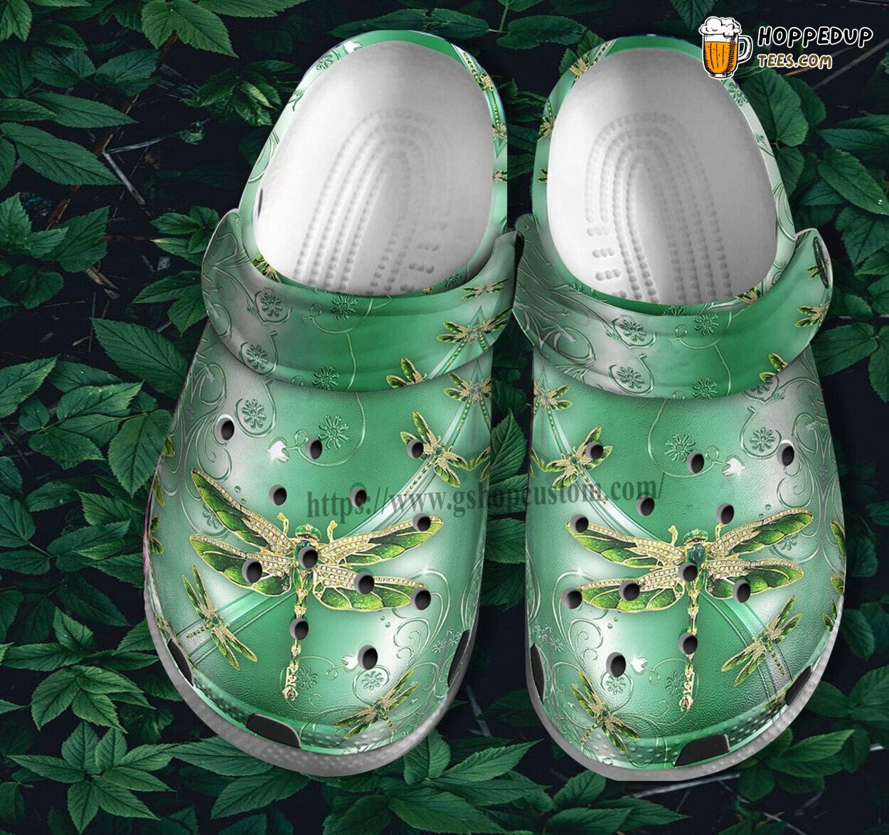 Dragonfly Jade Green Hippie Boho Gift Wife Daughter Mother Day Clogs