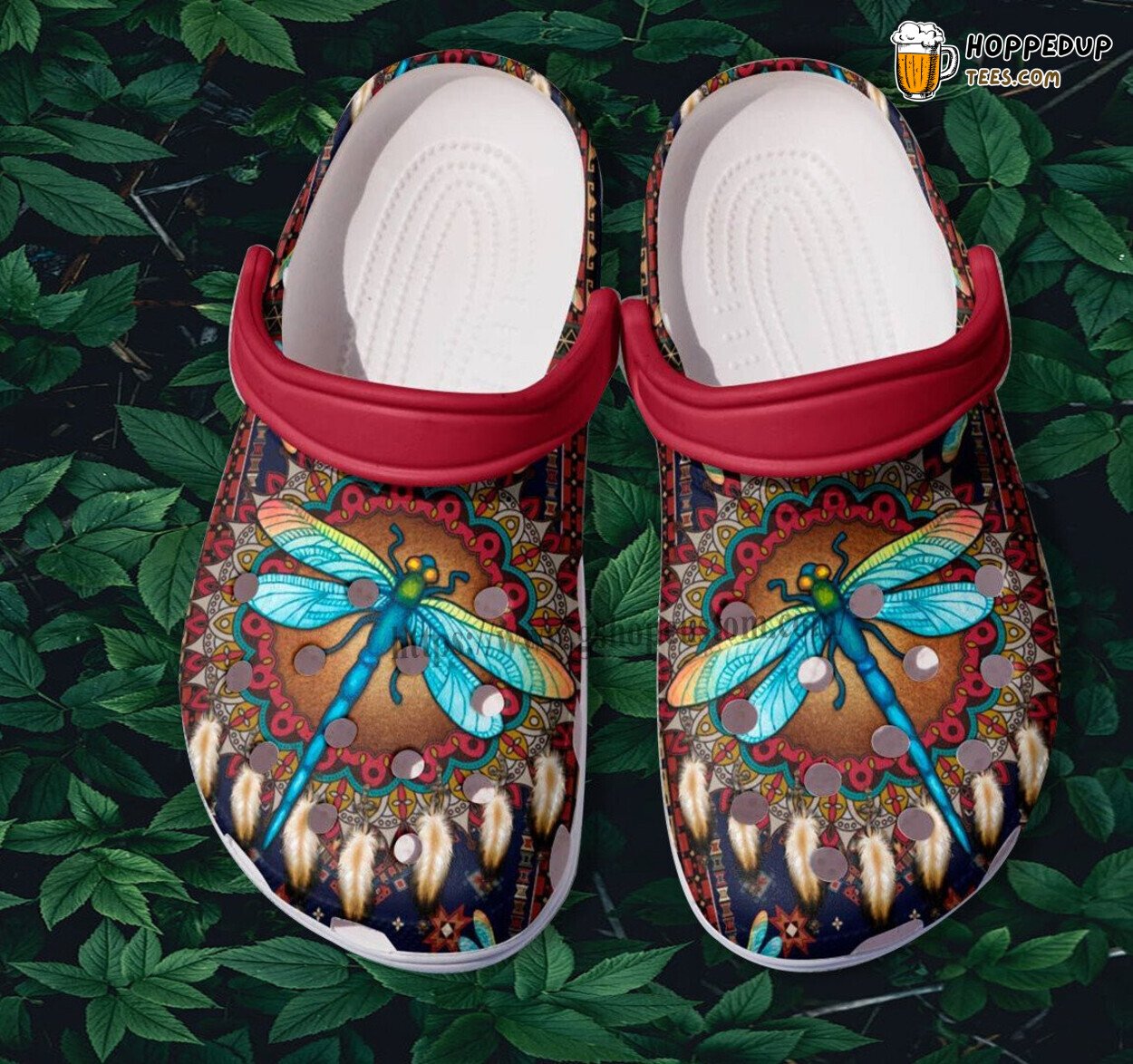 Dragonfly Native America Culture Grandma Daughter Boho Clogs Gift