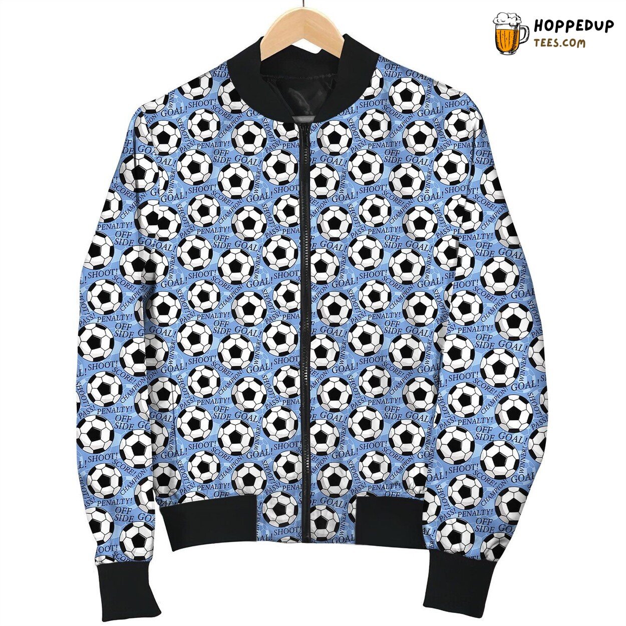 Dramatic Soccer Penalty Scene Winter Bomber Jacket Tailored Warmth
