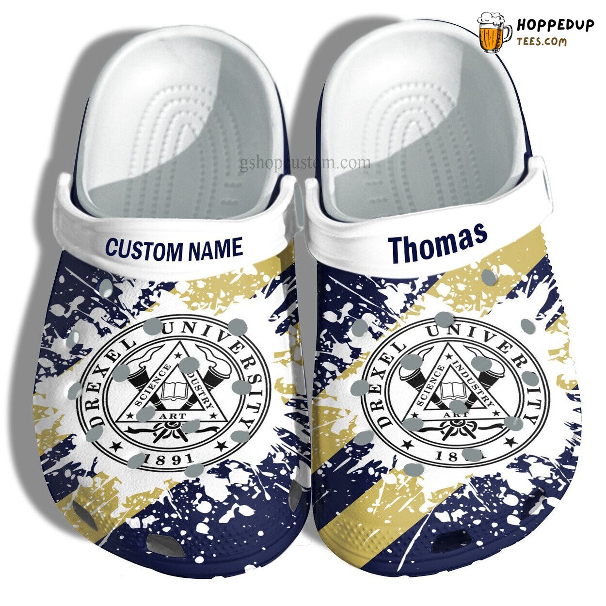 Drexel University Graduation Custom Croc Shoes Admission Gift