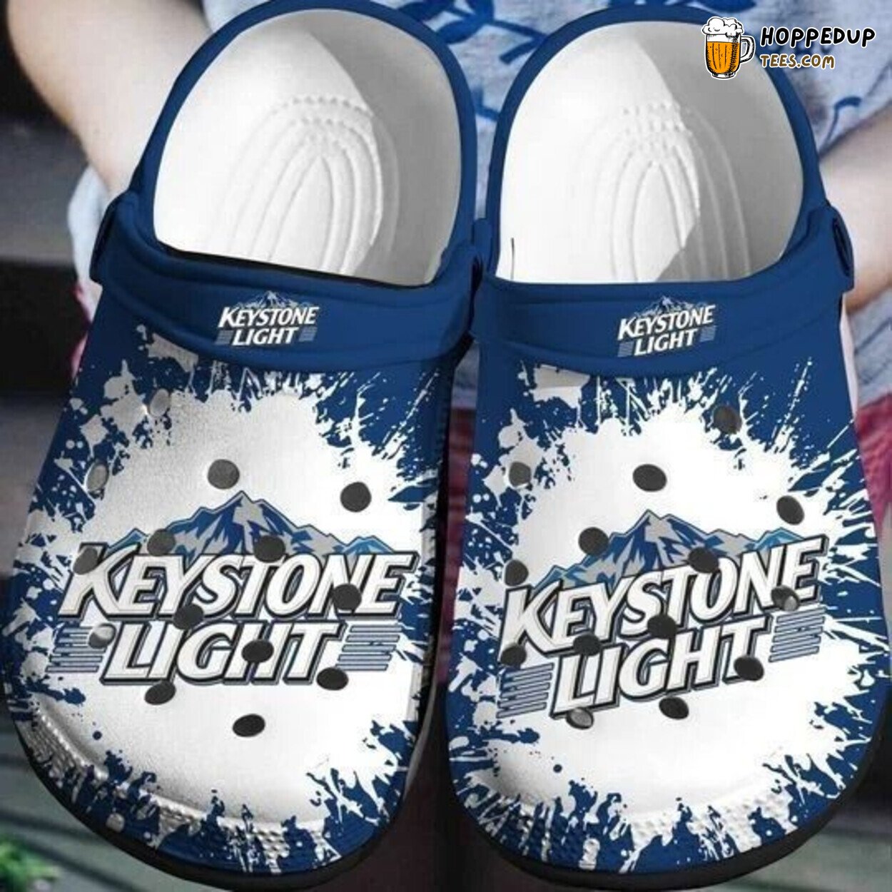 Drink Keystone Light Themed Gift Rubber Clog Shoes Comfy Footwear for Fans
