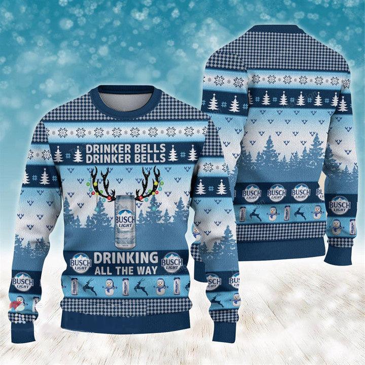 Drinker Bells Busch Light Ugly Sweater HU