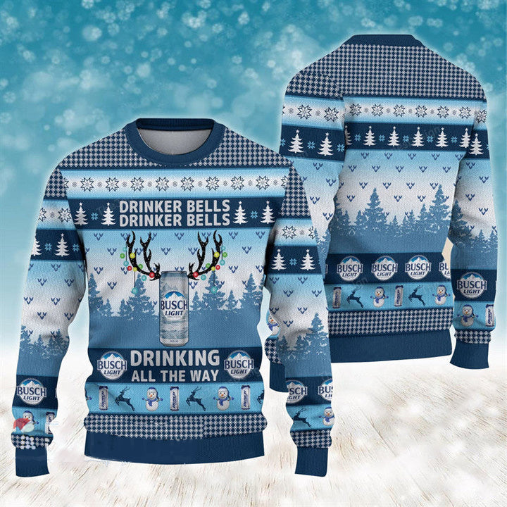 Drinker Bells Busch Light Ugly Sweater HU