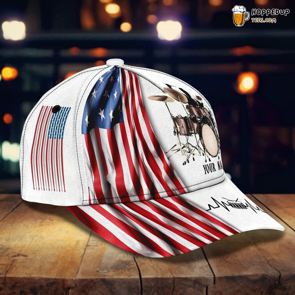Drum Classic 3D Cap Personalized Name Unique Premium Edition Series Look