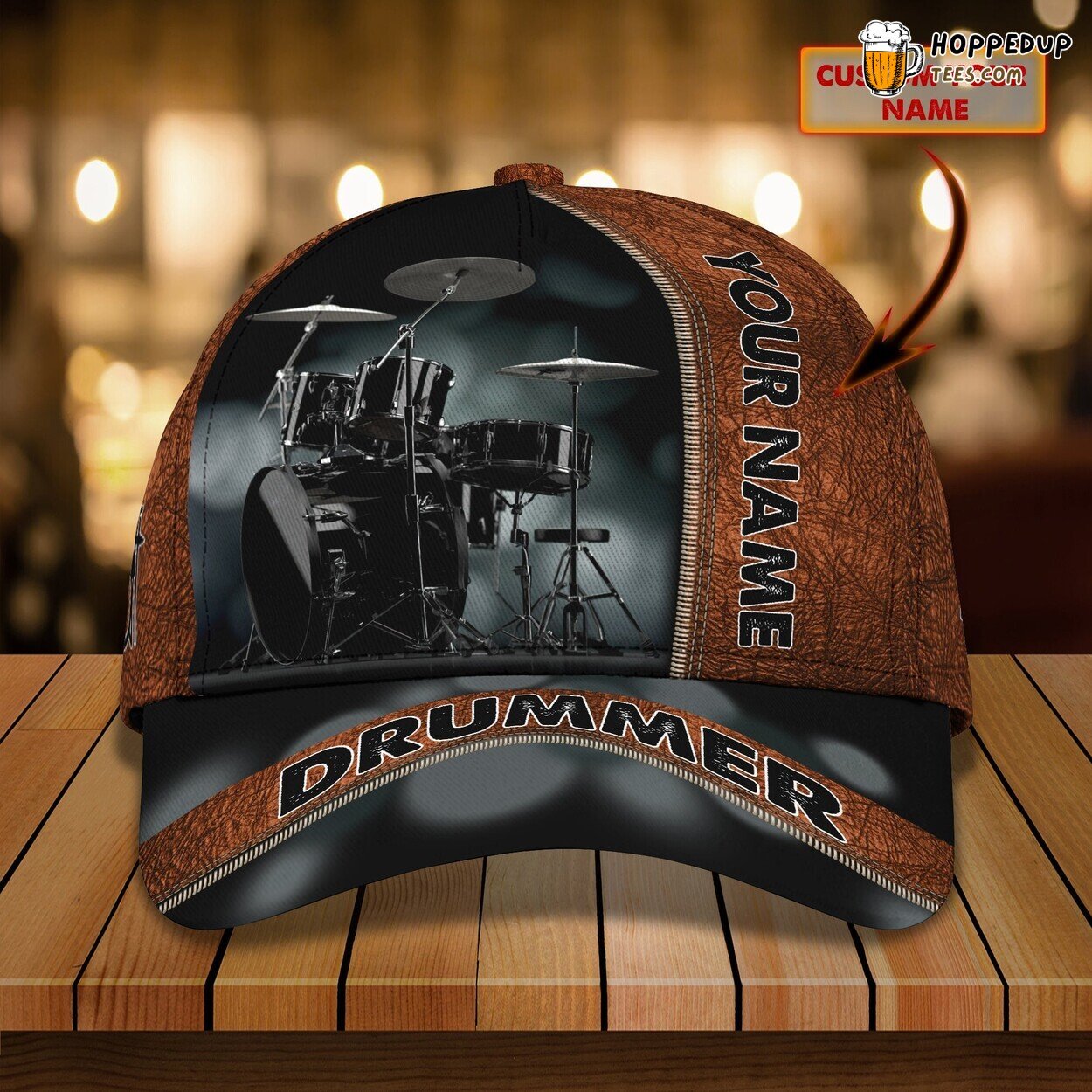 Drum Lover’s Choice 3D Classic Cap Personalized Unique Name Edition