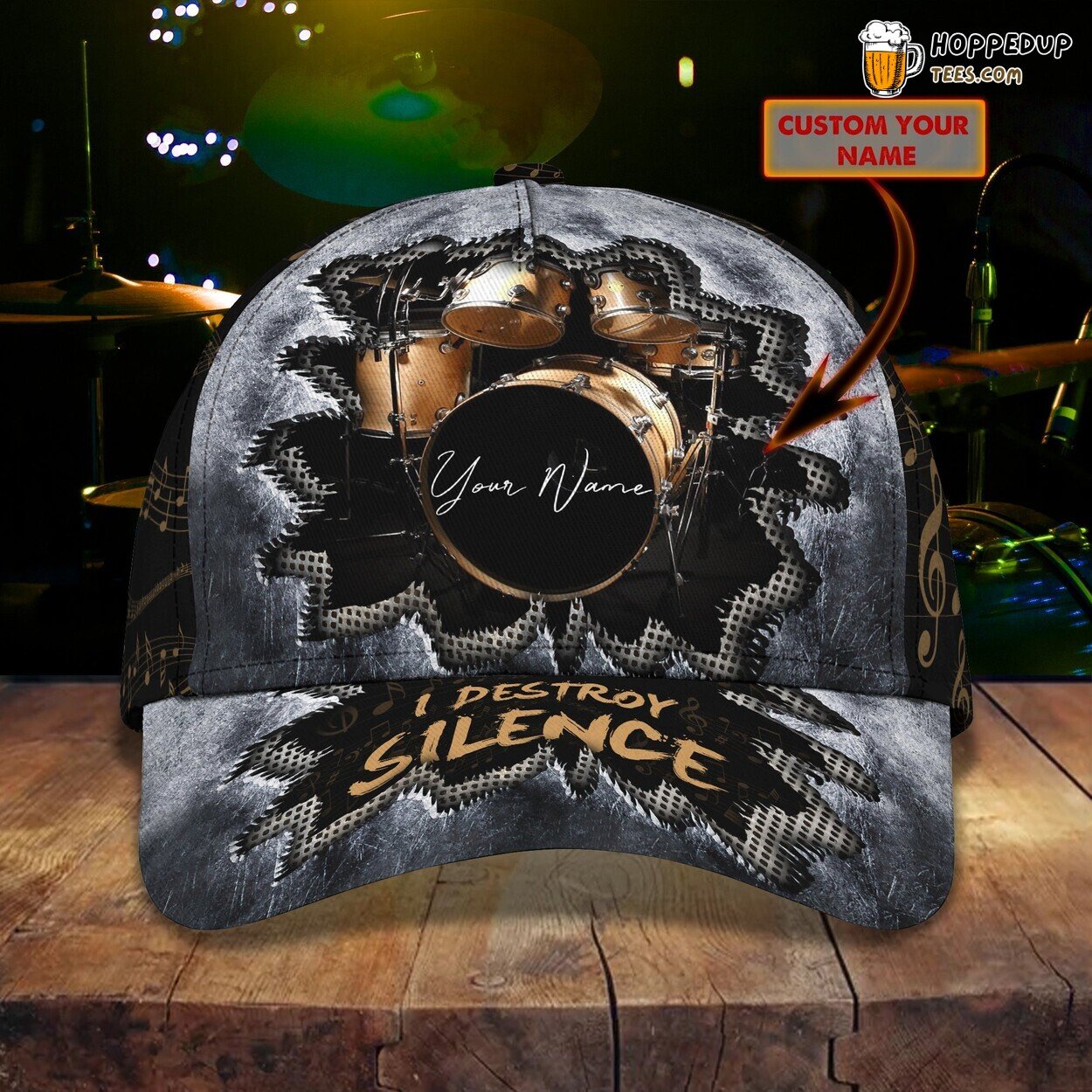 Drum Lover’s Tribute 3D Classic Cap Personalized Unique Design Trend