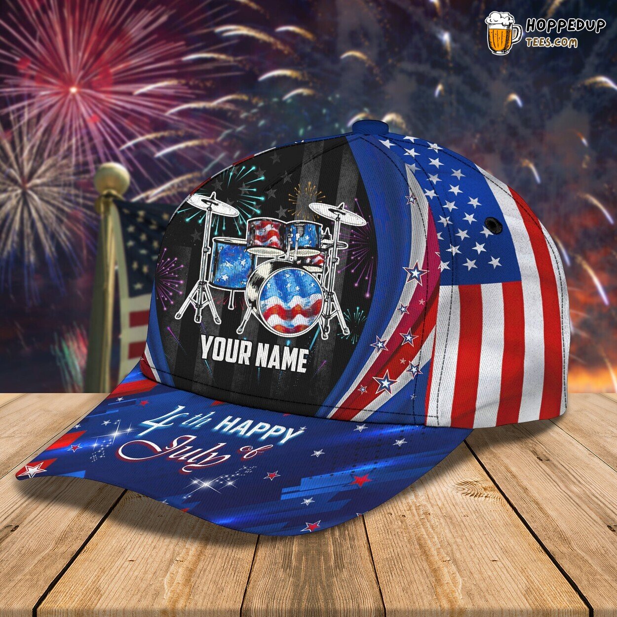 Drummer 3D Classic Cap Custom Unique Signature Series Distinctive Design