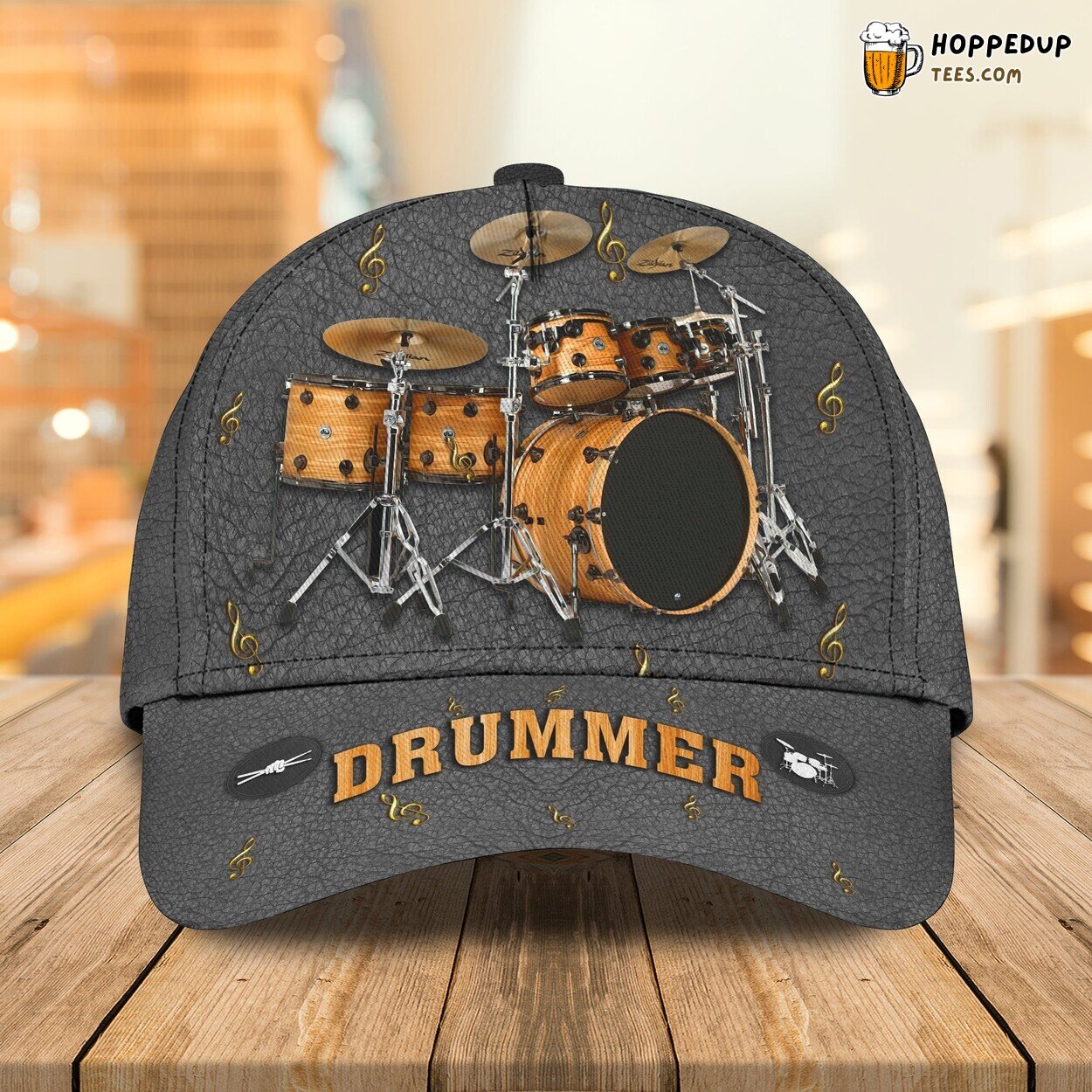 Drummer Design Classic 3D Cap Unique Premium Edition Authentic Series