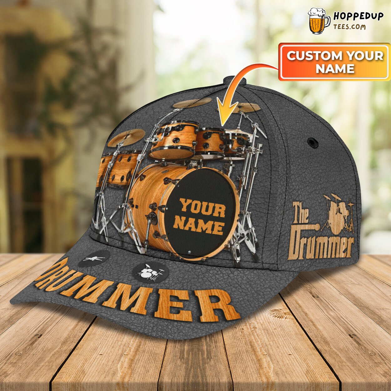 Drummer Edition Classic 3D Cap Personalized Name Unique Premium Design