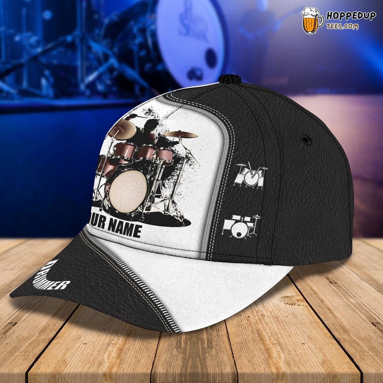 Drummer’s Rhythm 3D Classic Cap Personalized Name Unique Series Design