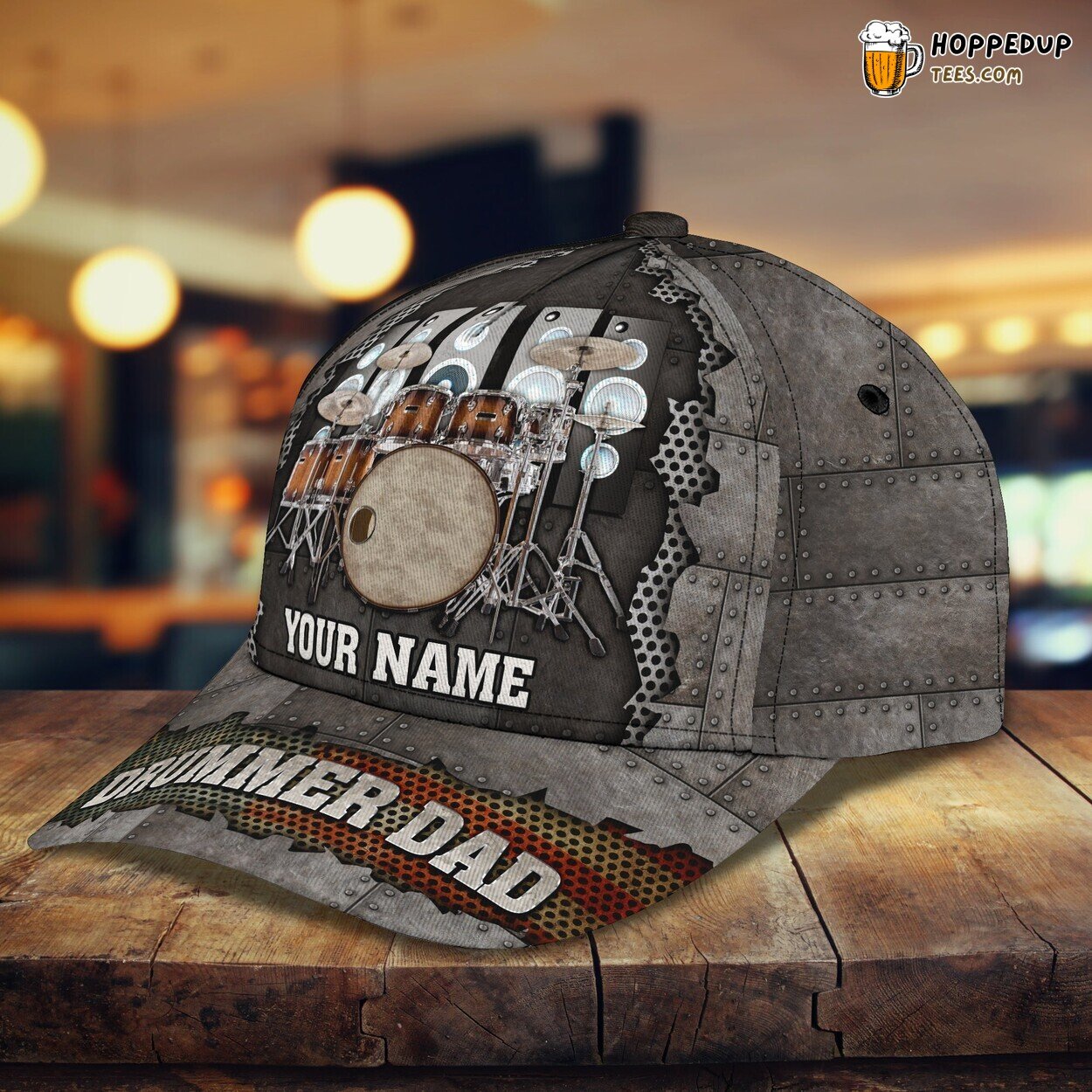 Drumming Dad’s 3D Classic Cap Personalized Unique Edition Name Design