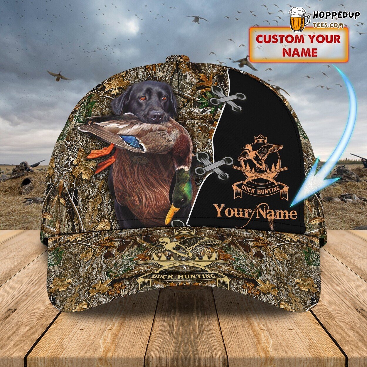 Duck Hunting Classic 3D Cap Personalized Name Unique Authentic Premium Edition