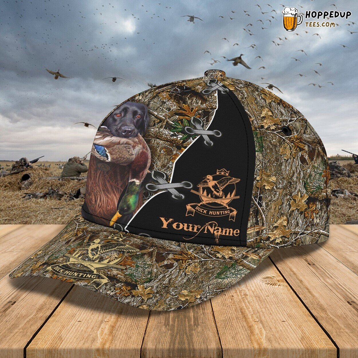 Duck Hunting Classic 3D Cap Personalized Name Unique Authentic Premium Edition Duck Hunting Classic 3D Cap Personalized Name Unique Authentic Premium Edition