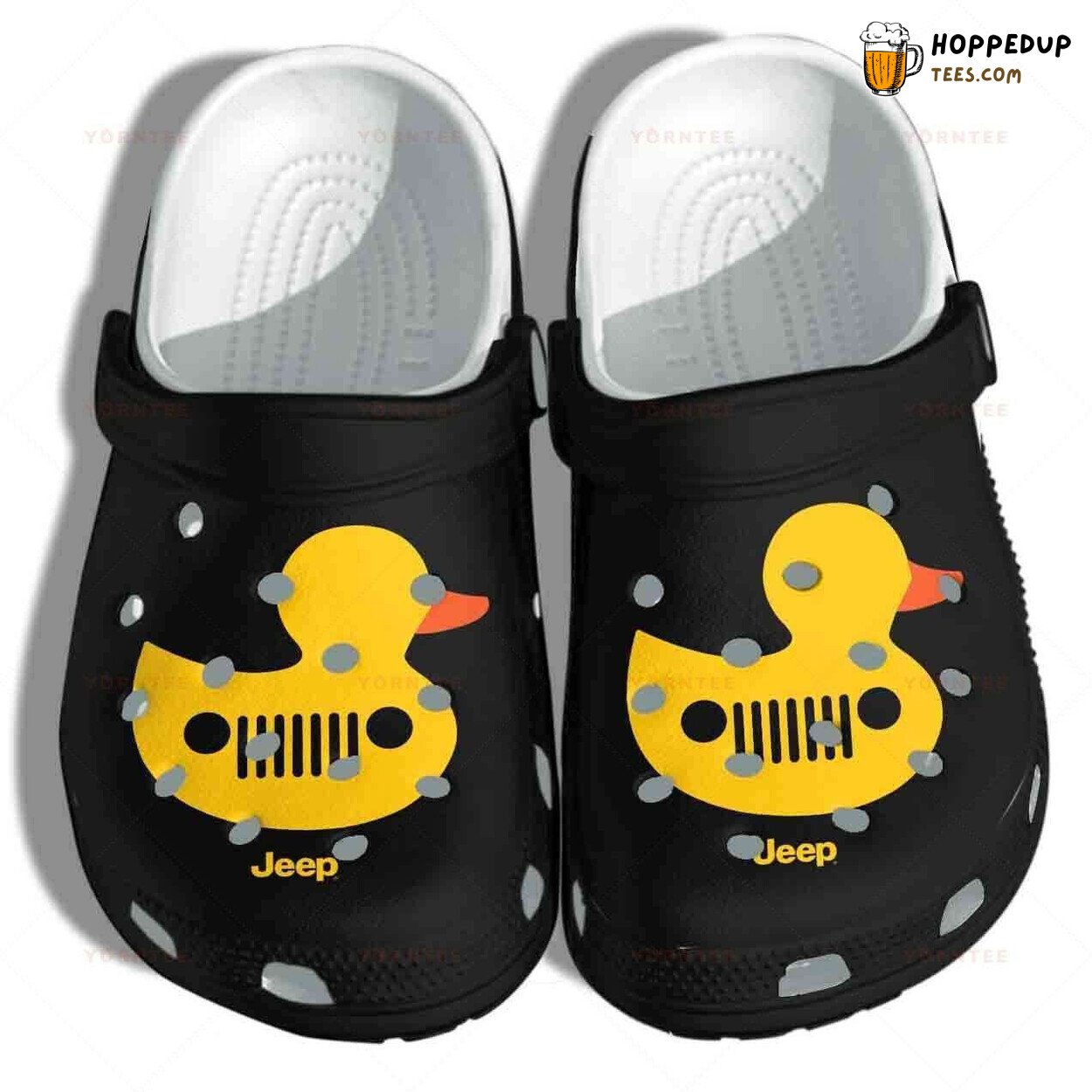 Duck Jeep Lover Themed Comfortable Unique Design Clog Shoes