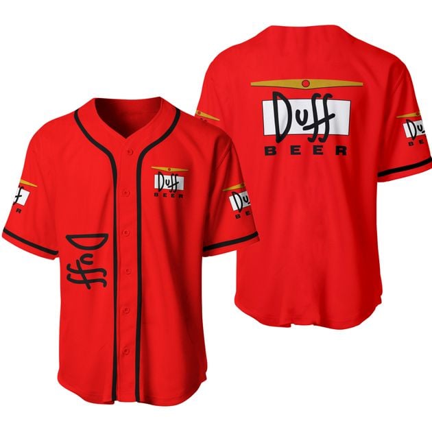 Duff Beer Themed Baseball Jersey HU