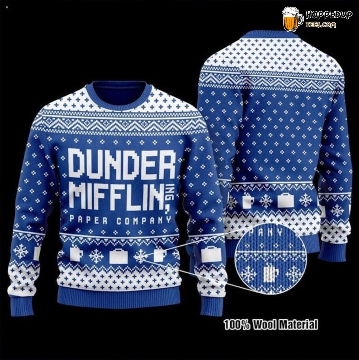Dunder Mifflin The Office Ugly Christmas Sweater Michael Scott