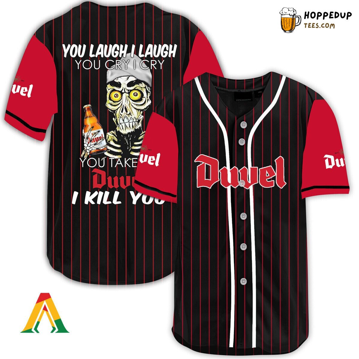 Duvel Beer Defender Baseball Jersey Unique Laugh Cry Distinctive Design Look