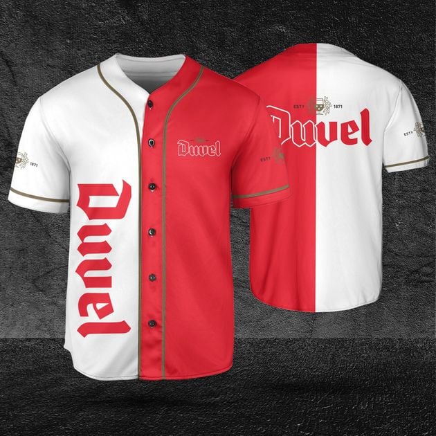Duvel Beer Dual Color Baseball Jersey Beer and Vodka Lovers HU