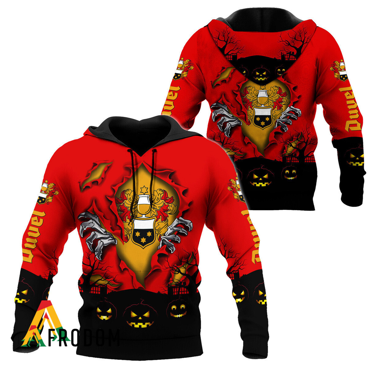 Duvel Beer Halloween Scary Hoodie and Zip Hoodie HU