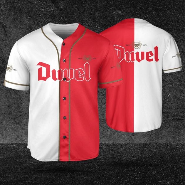 Duvel Beer Two Color Horizontal Text Beer Lovers Jersey HU