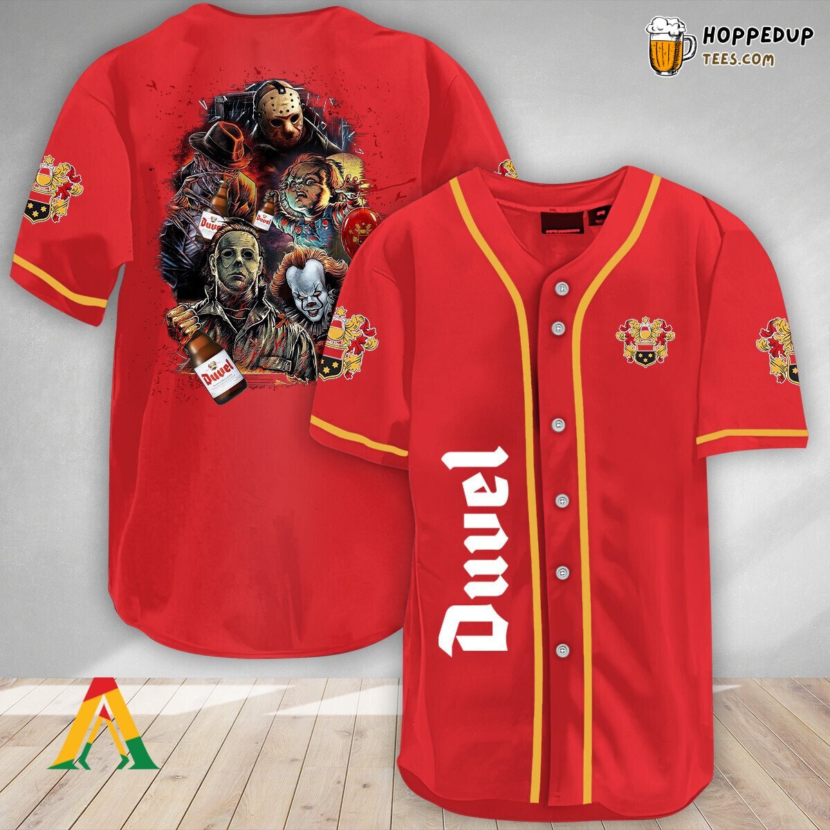 Duvel Halloween Horror Characters Distinctive Baseball Jersey Theme