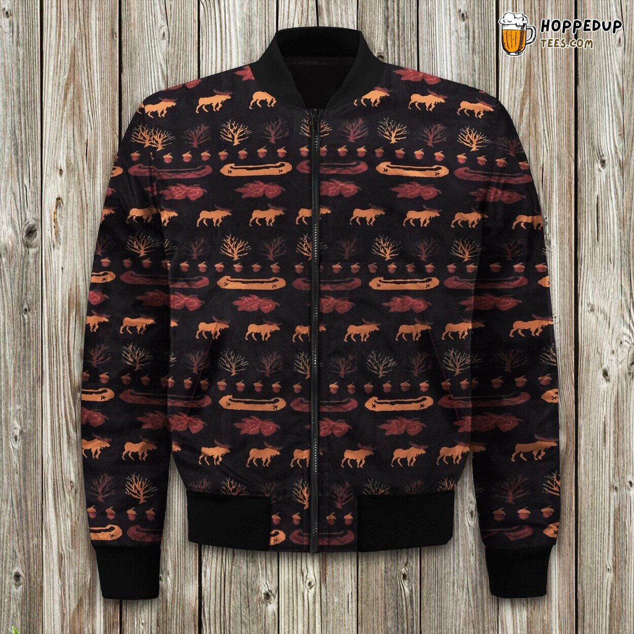 Eager Beaver Imprint Winter Bomber Jacket Tailored Unique Elegance Precision