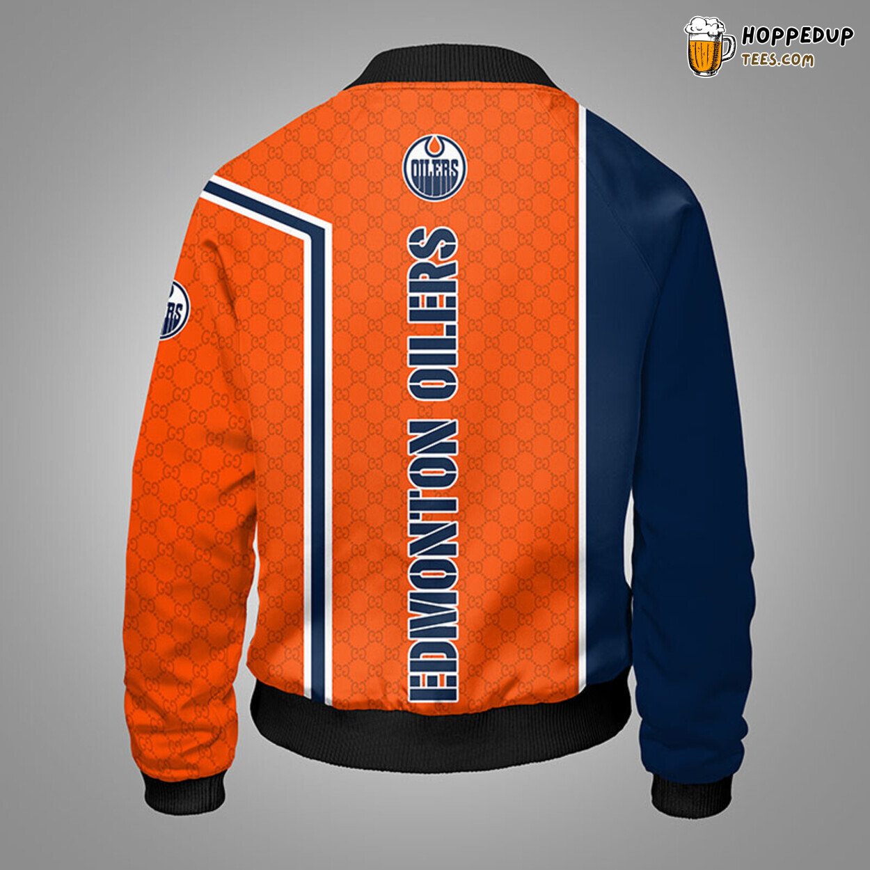 Edmonton Oilers NHL Distinct Orange Bomber Jacket Unique Stylish Design